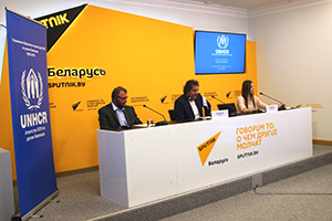 Пресс-конференция в МПЦ Sputnik Беларусь